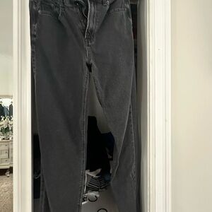 American Eagle Outfitters Women's Gray Straight Leg Jeans